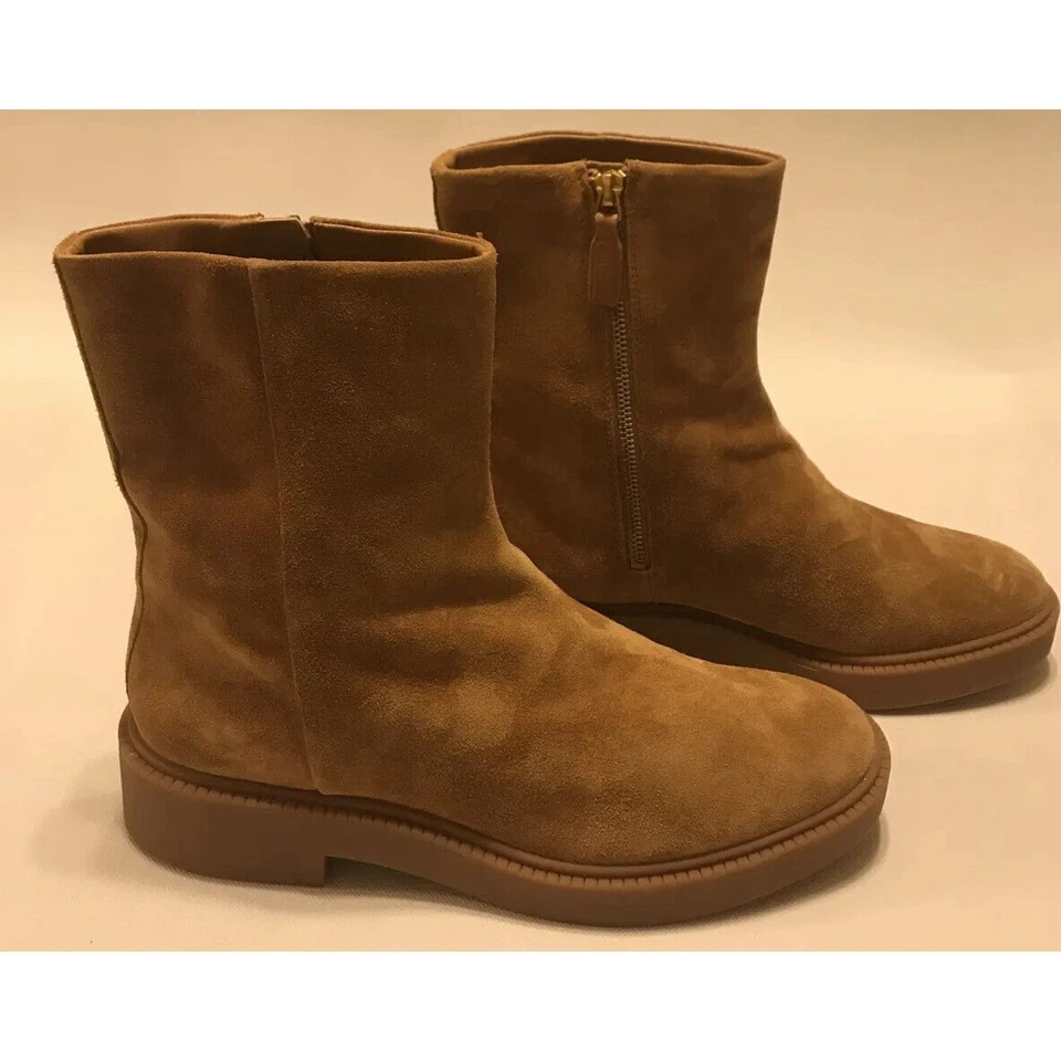Vince Women's Camel Tan Kady Suede Ankle Boots Size 11 Euro 41 - Image 2 of 4