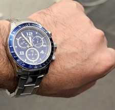 Tissot V8 Chronograph Blue Dial  T039417 Quartz Men's Wristwatch Boxed