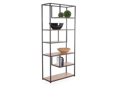 casa NOVA Regal meins!Edmonton BHT 80x180x34 cm schwarz Standregal