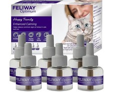 FELIWAY Optimum Cat Calming Diffuser Refill 6 Pack, 180 Day Supply   Cat Phero