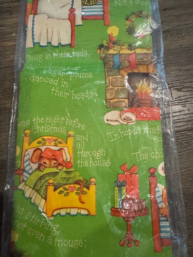 Vtg Papercraft & Holiday Gift Wrap Oldtime Christmas Wrapping Paper Foil NEW - Picture 5 of 9