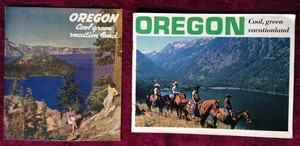 OREGON COOL GREEN VACATION LAND - 1947 w. LETTER, LATE '60S EDITIONS; PHOTOS +