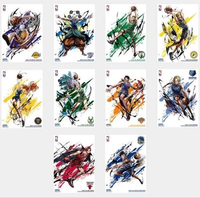 SEALED] ONE PIECE x NBA Mini Poster Set B4 Size Bandai Official