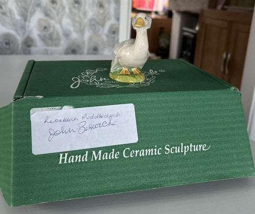 John Beswick Beatrix Potter Rebeccah Puddleduck BP4 signature Back Stamp Boxed
