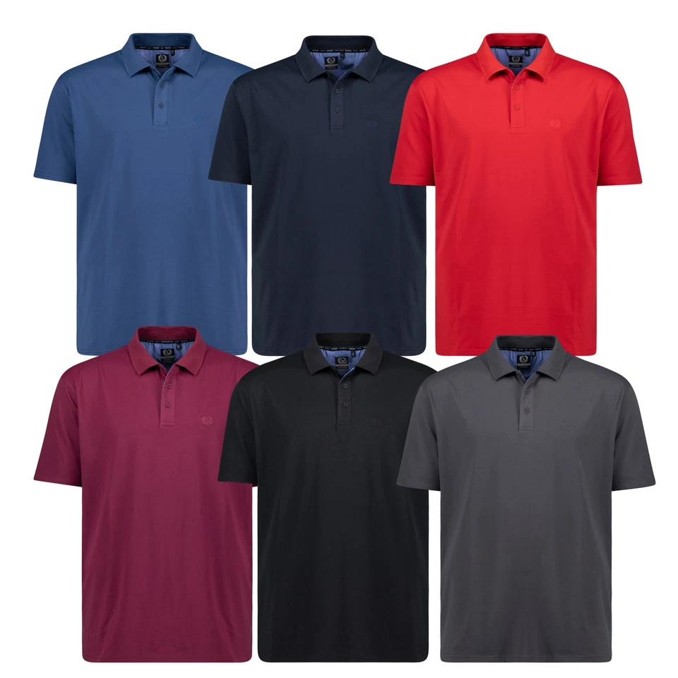 Herren Funktions Polo Shirt XXL Freizeit Poloshirt ADAMO Übergrößen bis 12XL