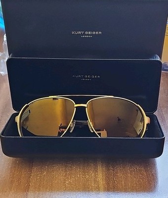 KURT GEIGER LONDON Aviator Sunglasses Gold