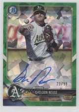 2018 Bowman Chrome HTA Green Atomic Refractor 23/99 Sheldon Neuse Auto 3q5