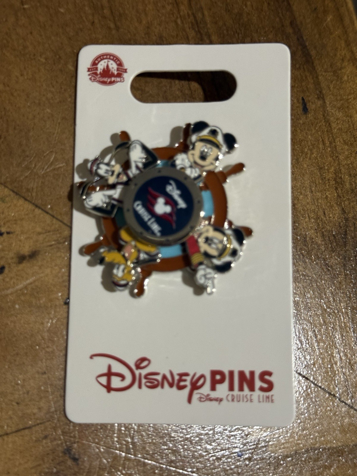 New Disney Cruise Line Dcl Captain Mickey Minnie Goofy Pluto Spinner Disney Pin