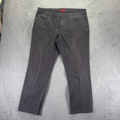Alfani Pant Mens 38x30 Gray Cotton Golf Performance Straight Leg Sports Slim Fit