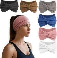 Headbands for Women, Non Silp Wide Hair Bands, Elastic Thi Head