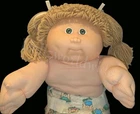 HTF Cabbage Patch Girl~ Very Chunky Headmold #14 w/Tan Colored Poodle Hair