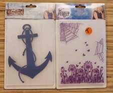 Crafter's Companion Nautical Nature Collection Embossing Folders Lot Of 2 New