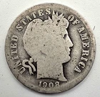 1908 10C Barber Dime -118 Yrs Old!!! ☆Great Way To BUY SILVER☆