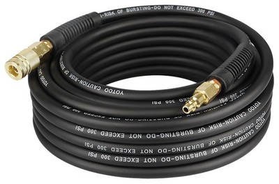 Hybrid Air Hose, 1/4-Inch by 50-Feet 300 PSI Heavy Duty Air Compressor Hose, ...