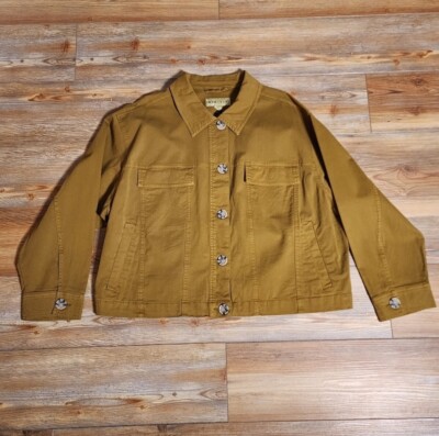 Ava & Viv Jacket Womens 2x Green Womens Plus Size Casual NEW 