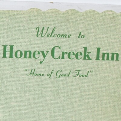 1950s Honey Creek Inn Restaurant 4698 Highway Route 322 Reedsville Pennsylvania