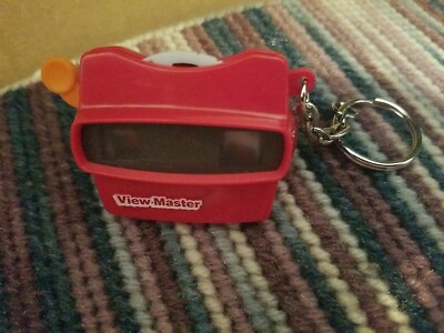 View-master Keychain Miniature Red Viewer Key Ring Space Reel 1997 ...