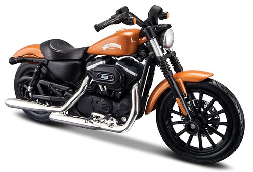 Maisto 1:18 Harley Davidson 2014 Sportster IRON 883 MOTORRAD FAHRRAD Modellspielzeug  - Bild 1 von 4