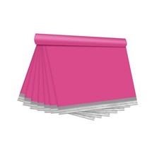 100PCS 12x15.5" Pink Poly Mailers Waterproof Self-Seal Shipping Bags