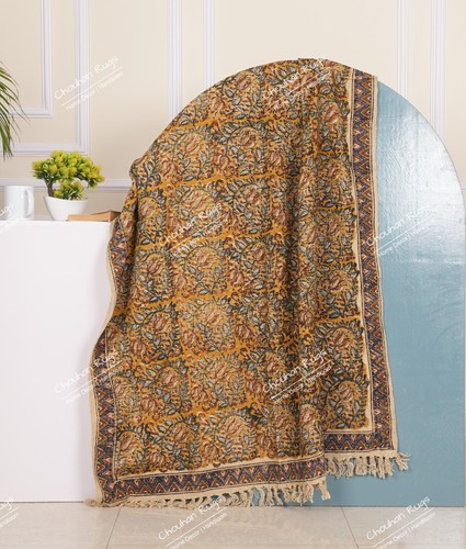 Colorful Cotton throw Blanket, 50"x70" Handmade Soft Throw For Living Decor Home - Picture 6 of 8