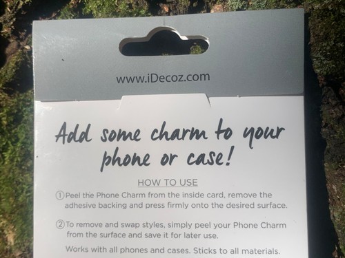 Charmes de téléphone iDecoz pelure et bâton breloques métalliques autocollants beignet pizza livraison gratuite - Photo 5 sur 6