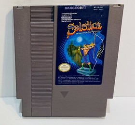 Solstice The Quest for the Staff of Demnos Nintendo NES con custodia antipolvere