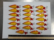 Lot of 20 Flash Spoons 3/8 oz. - Mango Minnow - Salwater/Freshwater - 2.5"