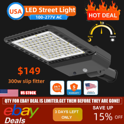 LED Parking Lot Lights 300W ETL Listed LED Shoebox Street Pole Light Flood light