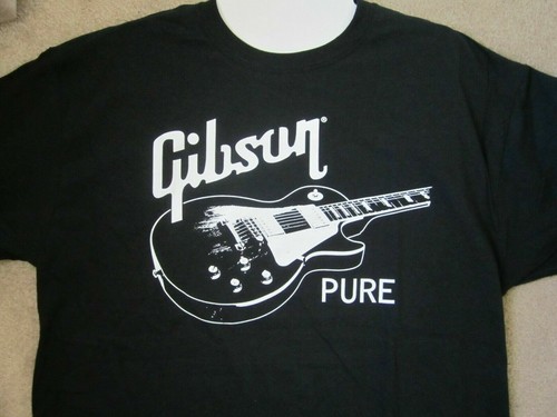 GIBSON GUITAR PURE BLACK T-SHIRT les 