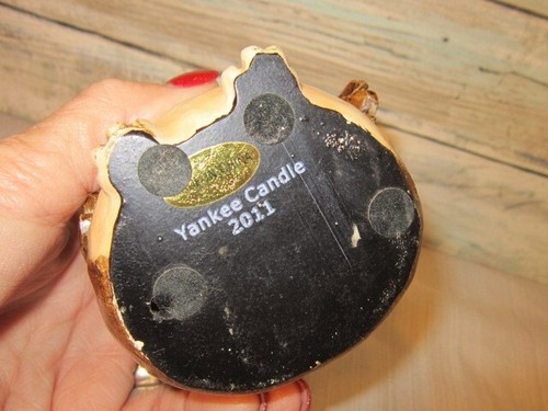 Candelabro votivo Yankee Candle Owl Tealight 2011 con inserto de vidrio de 3,5" - Imagen 10 de 12