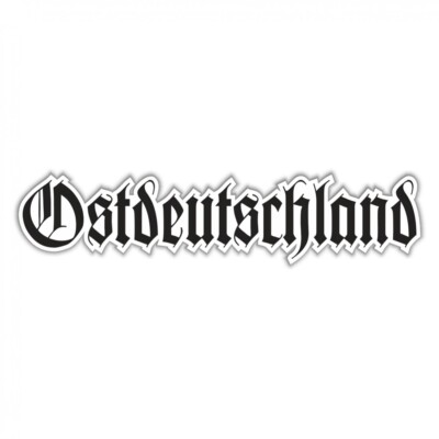 Aufkleber Wetterfest Ostdeutschland Altdeutsch 15, 30 oder 80 cm osten DDR 