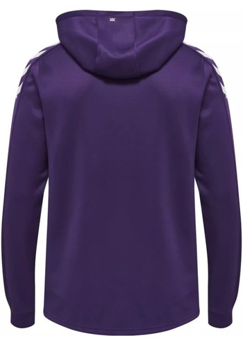 Hummel Core Xk Poly Sweat Hoodie Size Large New With Tags RRP £42 Purple - Picture 3 of 5