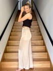 Z Supply   ESTATE LUXE SHEEN WIDE LEG PANT- RATTAN - ZP233824 ( L ) — photo 3
