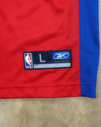 Vintage Reebok Detroit Pistons Richard Hamilton Jersey Youth Large Red #32 NBA - Picture 5 of 6