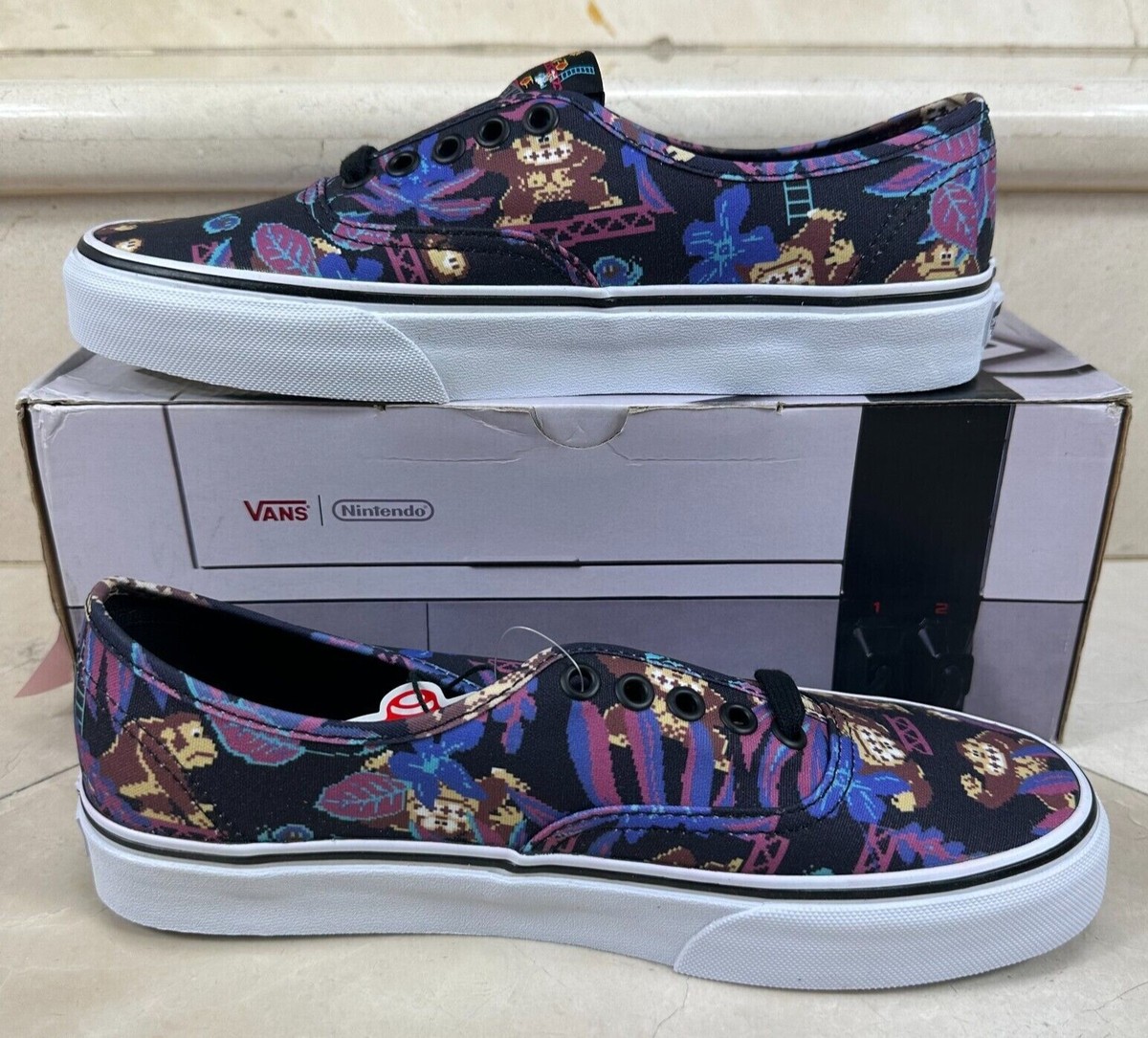 Size 7.5 - VANS Nintendo x Authentic Donkey Kong for sale