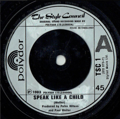 The Style Council - Speak Like A Child    TSC 1            VINYL MINT