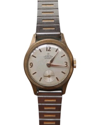 *HH* Vintage Women's Manual Winding Erfo Antimagnetic Clock Watch 