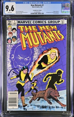 New Mutants 1 cgc 9.6 CANADIAN Price Variant Marvel 1983 WHITE pgs Uncanny X-Men