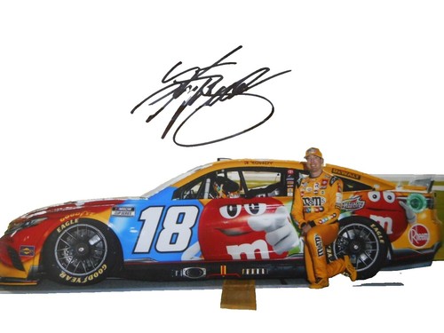 AUTOGRAPHED 2008 Kyle Busch #18 M&M's Racing HALLOWEEN CAR (Toyota