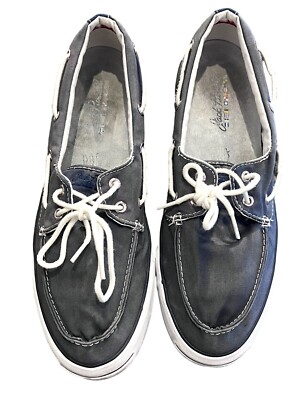 靴 USA CONVERSE JACK PURCELL SLIP-ON CANVAS Converse Jack Purcell Boat Deck Shoes Men's 10.5 Navy Blue Canvas