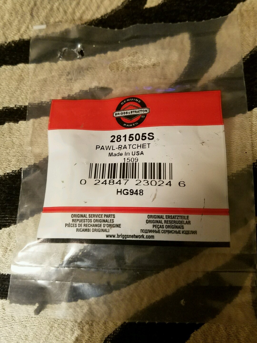 GENUINE BRIGGS & STRATTON 281505S STARTER PAWL RATCHET PACKAGE OF 2 OEM eBay