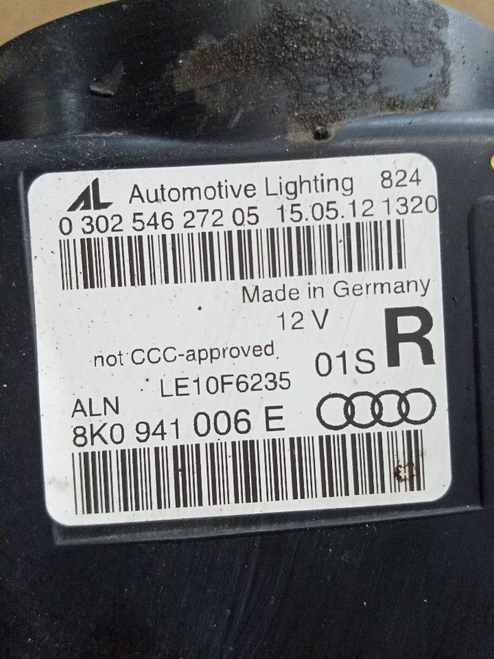 Used Right Headlight Assembly fits: 2013 Audi A4 xenon HID self adjusting opt 8Q Foto 3 de 4