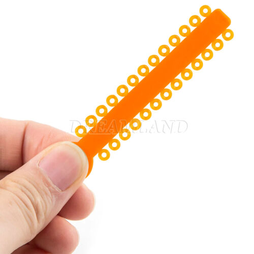 1040 Stck. Ligaturkrawatte Zahnkieferorthopädie Ring Elastisch Latexbänder 45 Farben - Bild 288 von 496