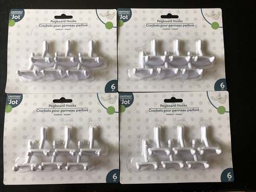 Lot of Creatively Organized by Jot Rectangular Shaped Pegboard-Hooks-Rings-Shelf - Picture 2 of 19