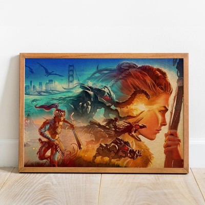 Horizon: Zero Dawn Poster, Wall Art, Retro Print, Kraft Paper Prints 2