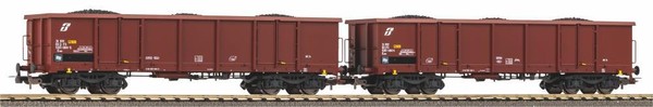 Piko 58287, 2Tlg. Set Offene GüTerwagen, Fs, Neu & Ovp, H0-image