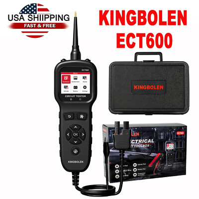 2026 KINGBOLEN ECT600 Automotive Power Circuit Probe Tester 12V-24V Car Truck