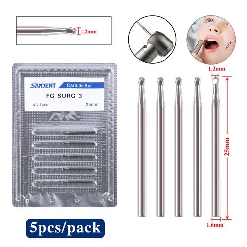 Dental Surgical Length Bur 19mm 25mm Tungsten Carbide FG SURG Burs Midwest MD - Picture 71 of 162