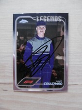 David Coulthard autograph signed trading card Topps Chrome