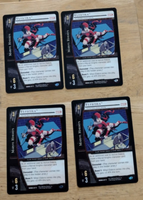 MARVEL VS TCG MMK-011 Elektra - Elektra Natchios Common X4